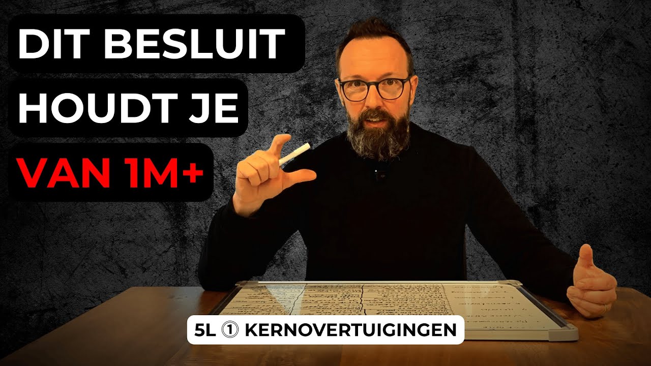  Waarom Je Niet Op €1M+ Zit: Je Besloot Het Als Kind