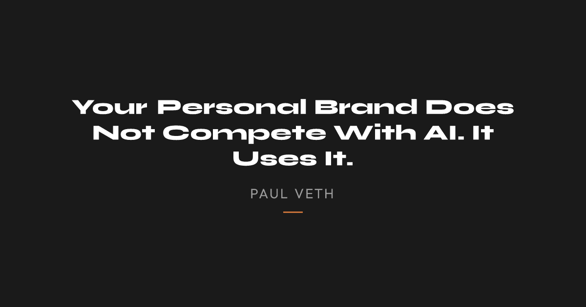 Can AI Strengthen Your Personal Brand Without Killing What Makes It Personal?