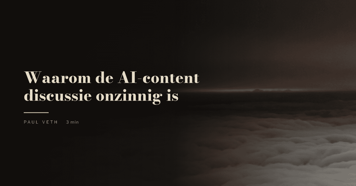 Maakt het uit of content door AI is gemaakt?