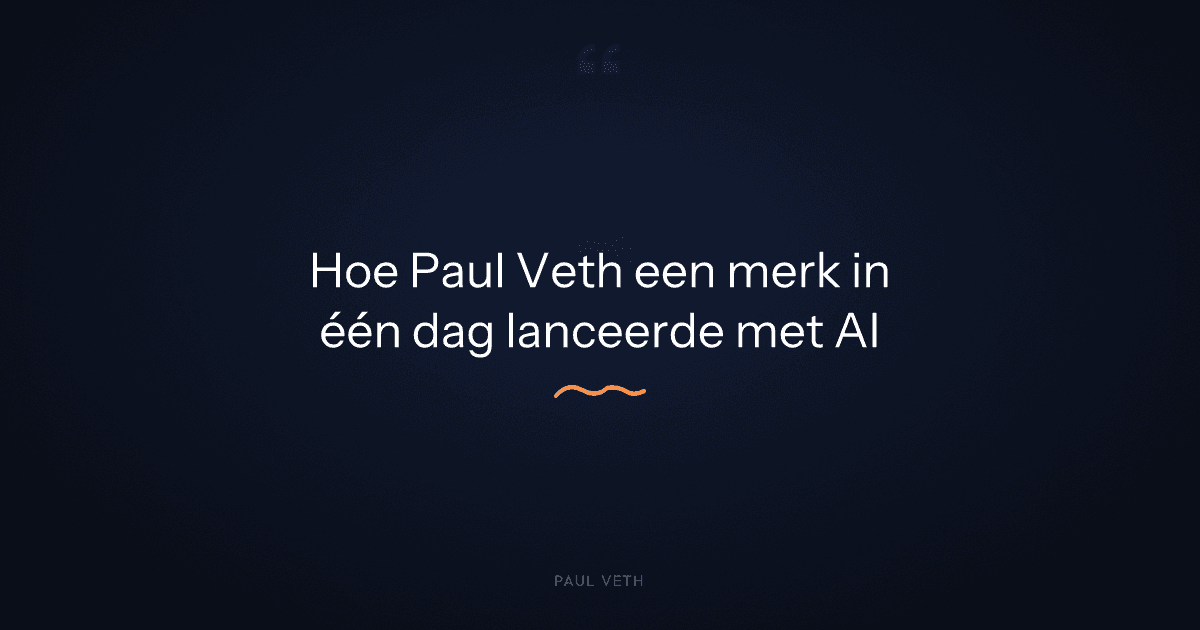 Waarom kun je een merk in één dag lanceren met AI?