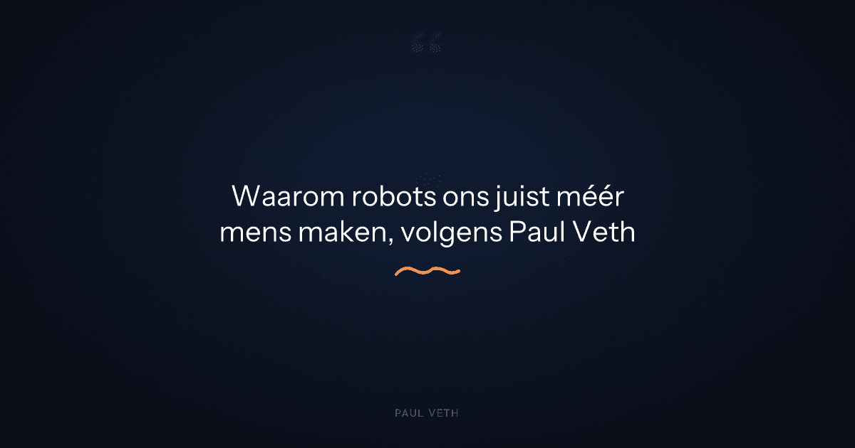 Waarom robots nemen ons werk niet af, maar ons robotwerk