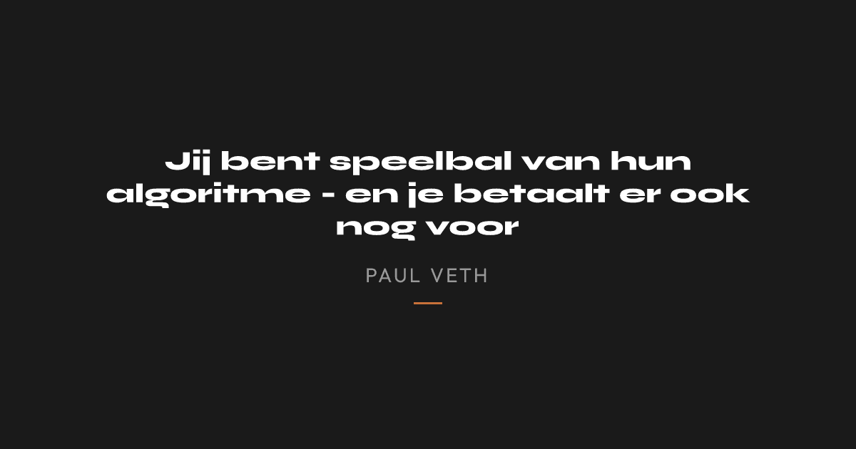 Waarom je als ondernemer stopt met afhangen van social media algoritmes