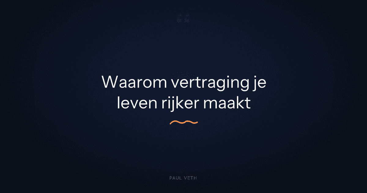 Waarom voegt tijd betekenis toe aan een ervaring?