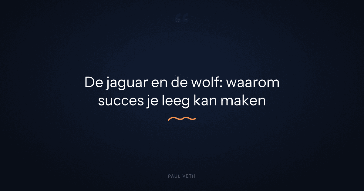 Waarom voelt succes leeg aan en hoe herstel je die verbinding?