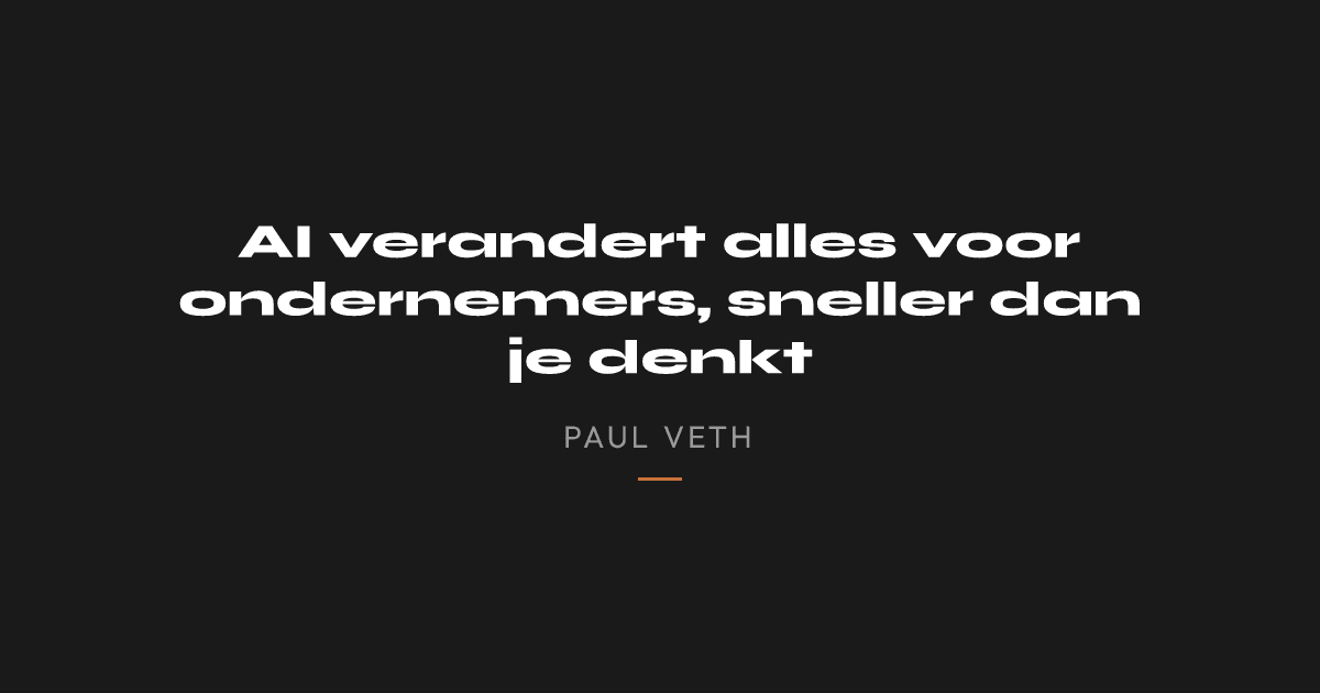 Wat doet AI straks met jouw werk als ondernemer?