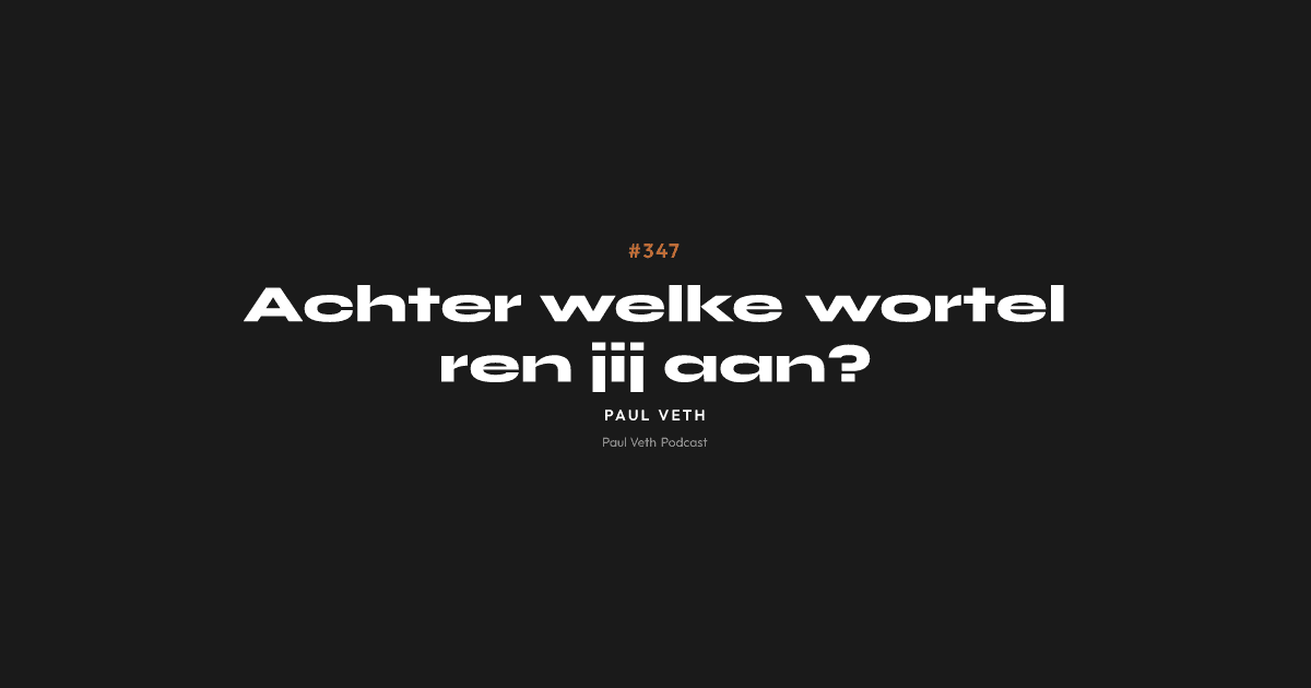 Achter welke wortel ren jij aan?