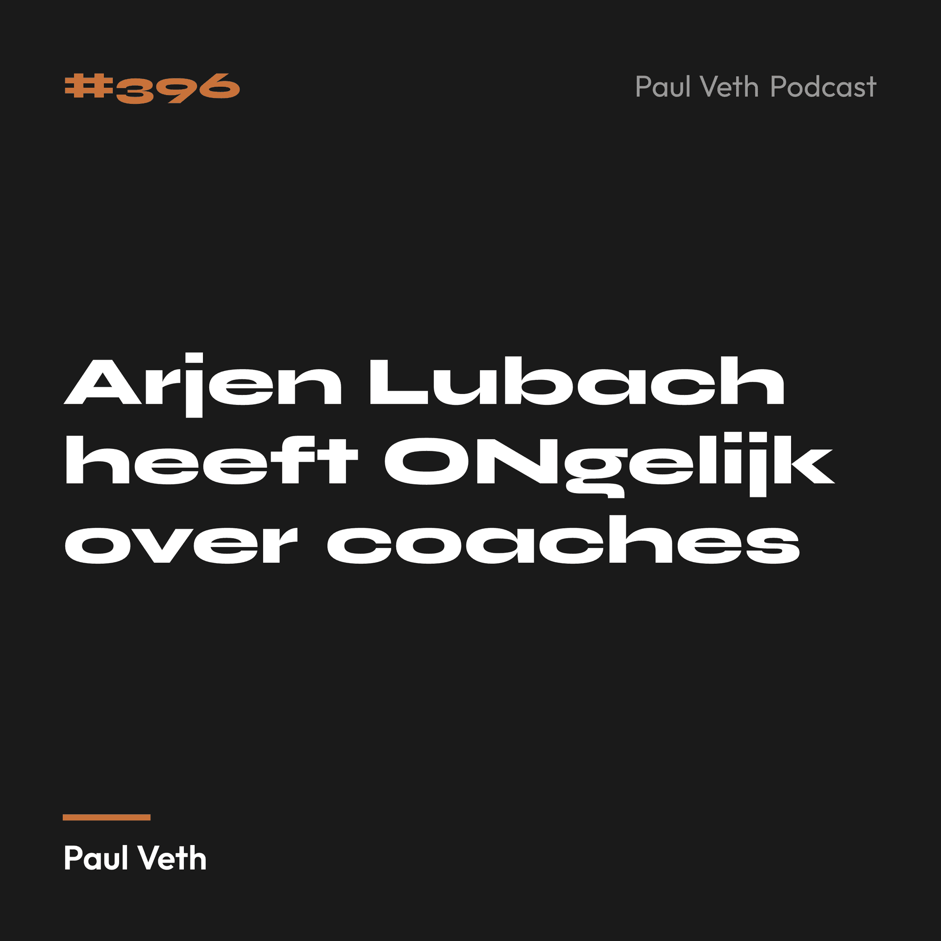 Arjen Lubach heeft ONgelijk over coaches