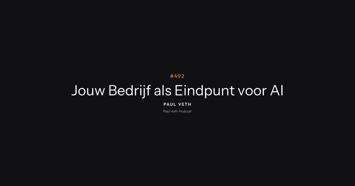 Elk Bedrijf Wordt een Eindpunt voor AI