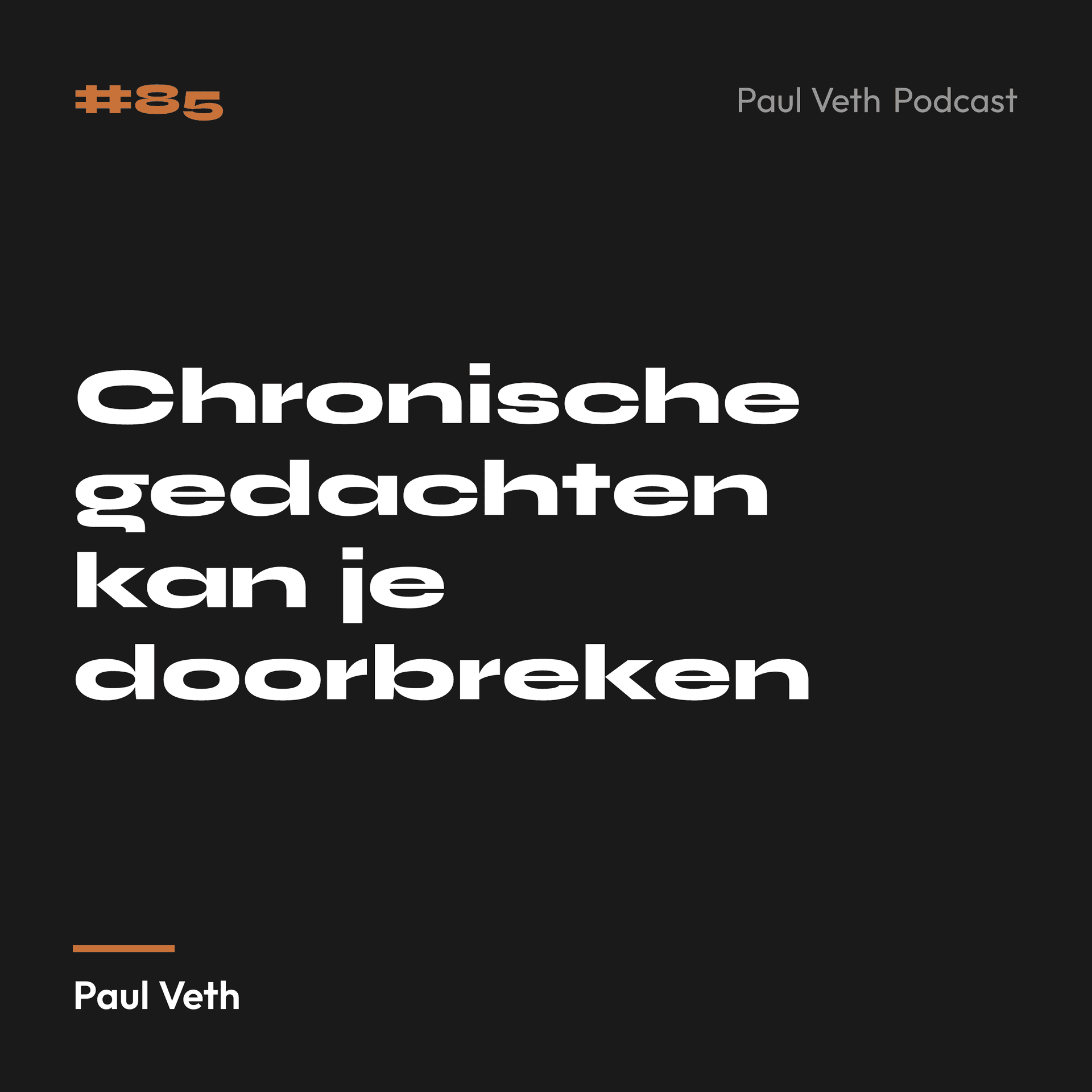 Chronische gedachten kan je doorbreken