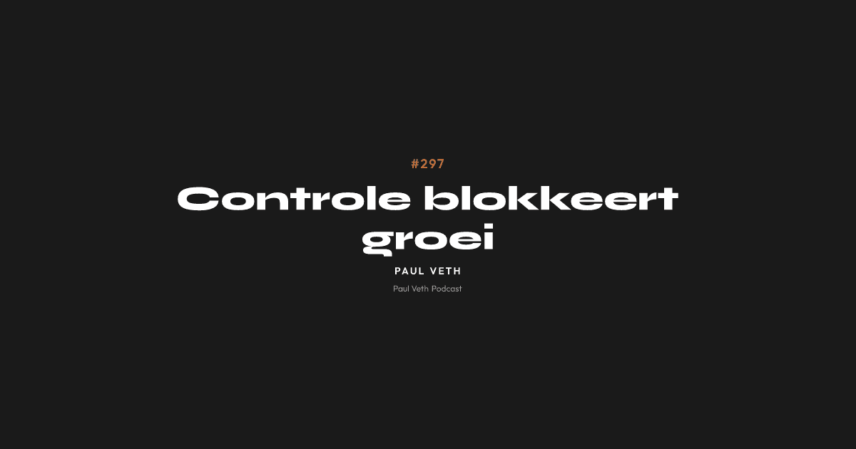 Controle blokkeert groei