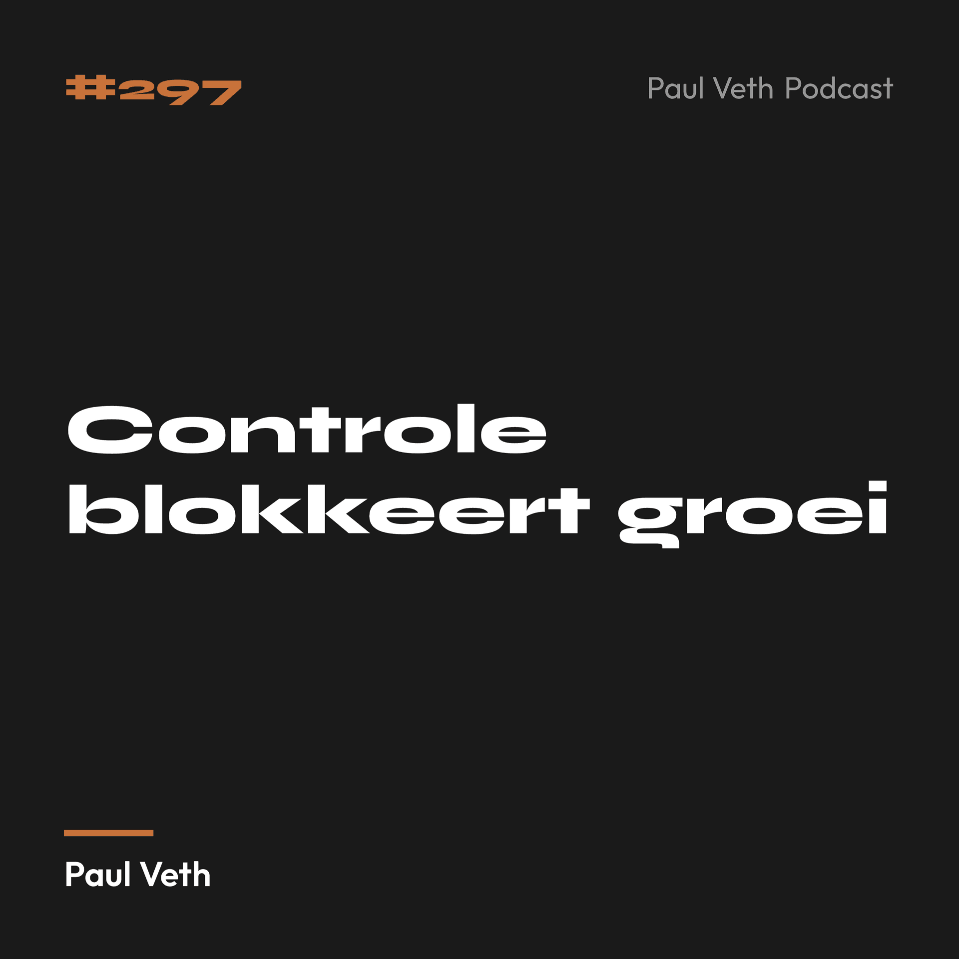 Controle blokkeert groei