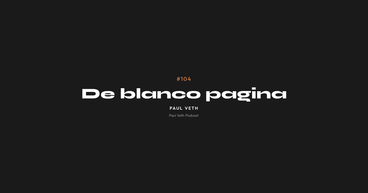De blanco pagina