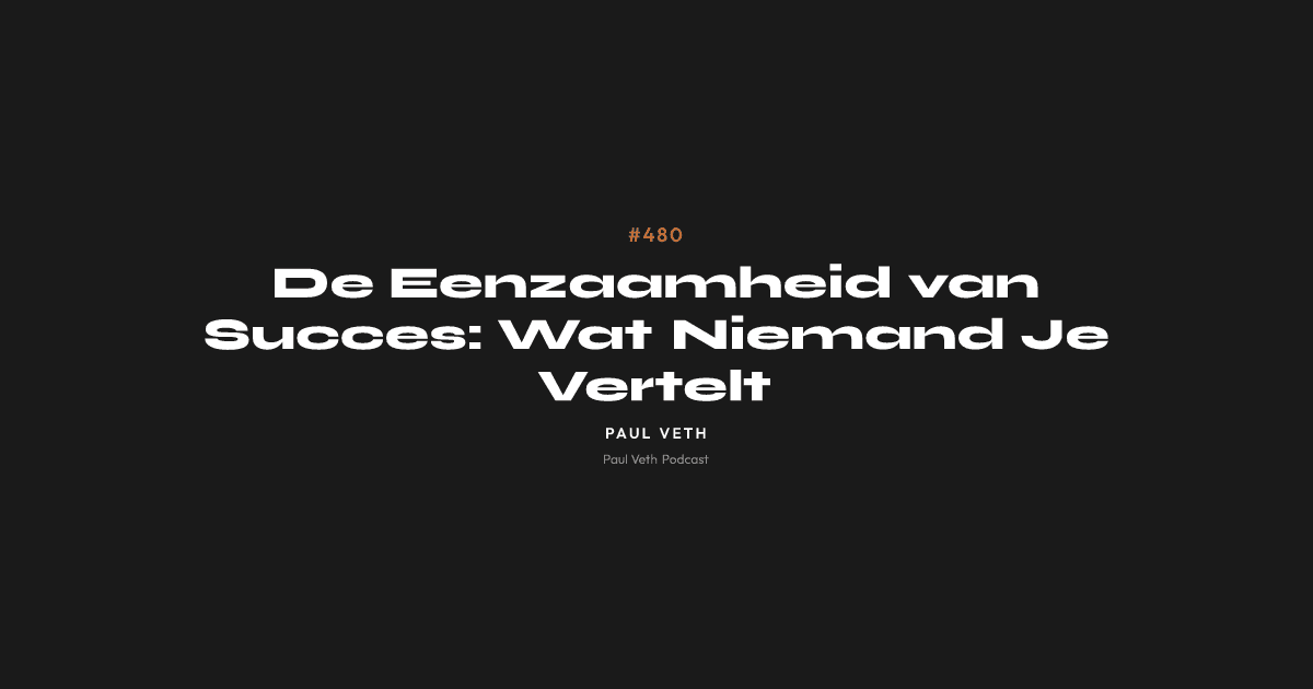 De Eenzaamheid van Succes: Wat Niemand Je Vertelt