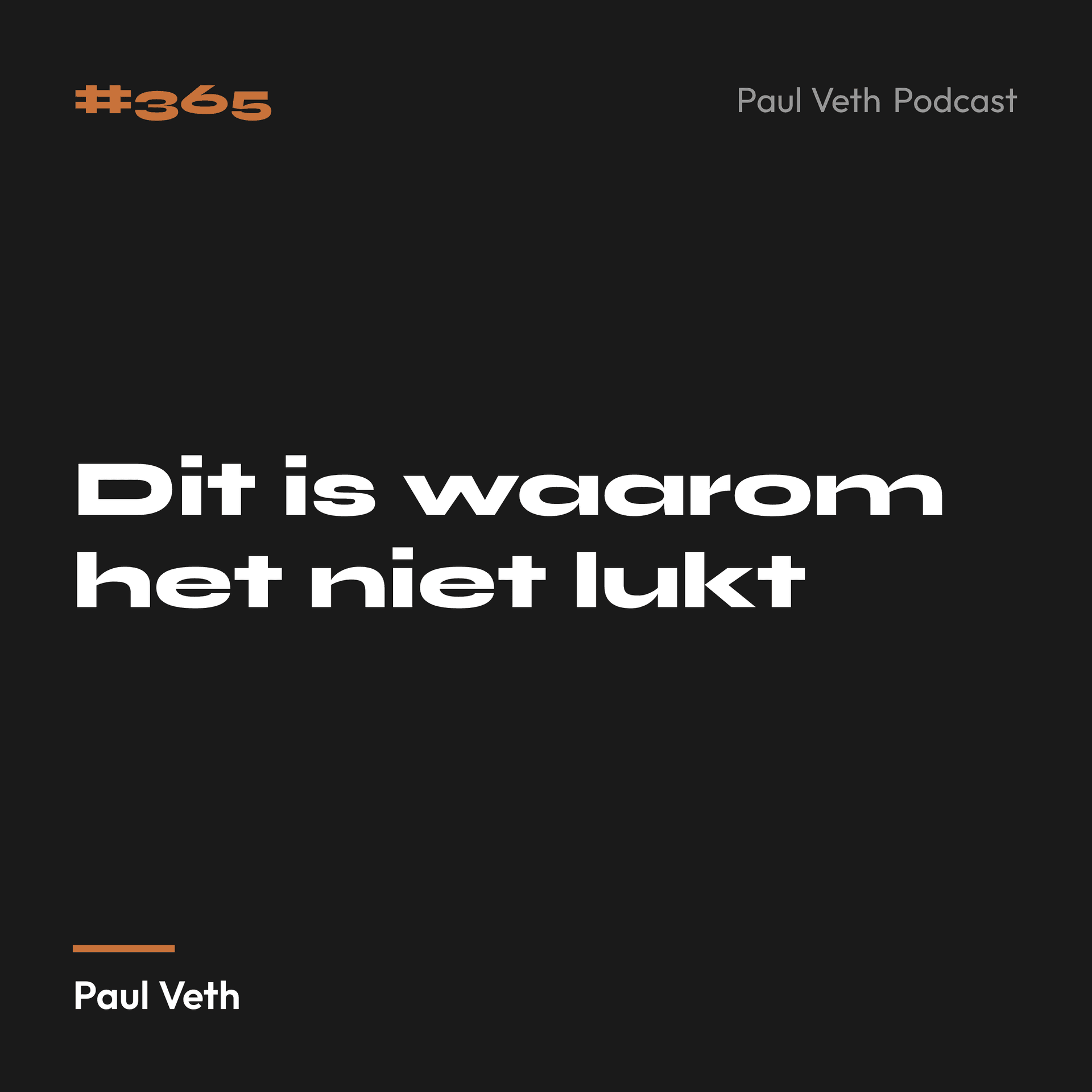 Dit is waarom het niet lukt