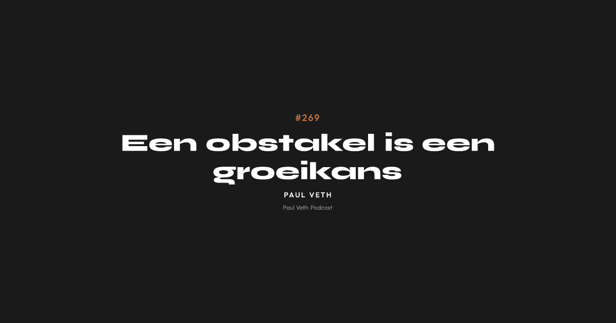 Een obstakel is een groeikans