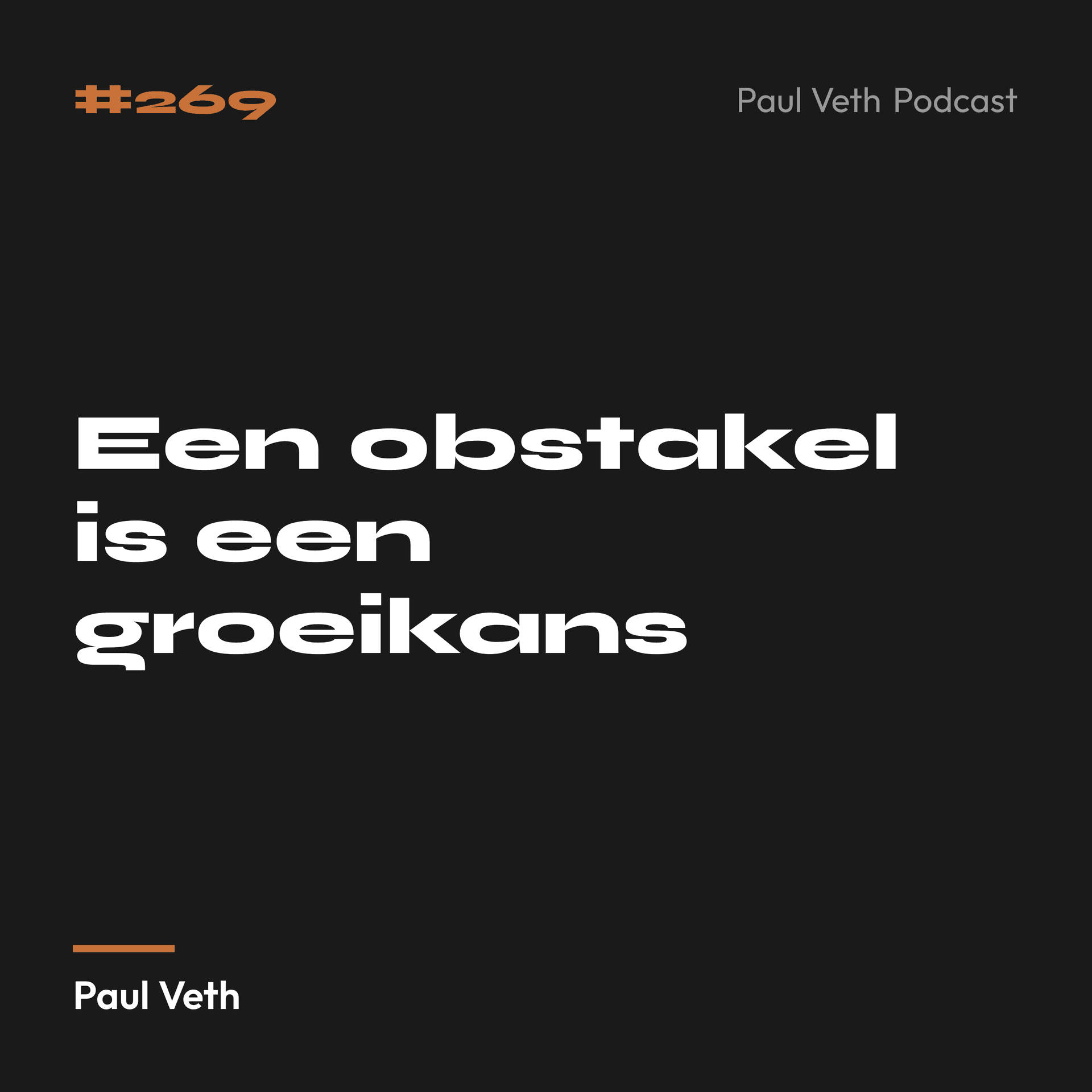 Een obstakel is een groeikans