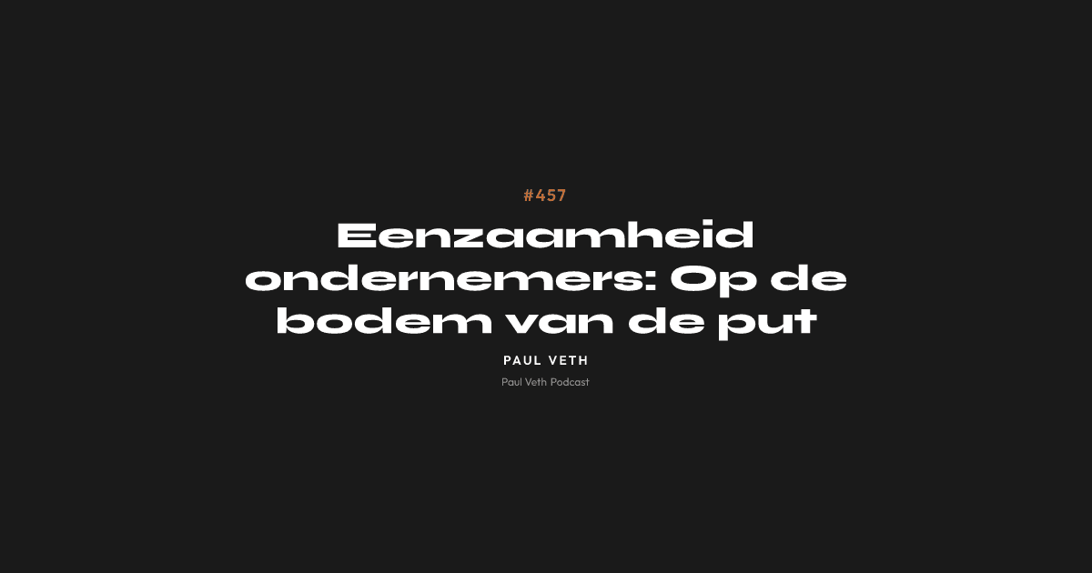 Eenzaamheid ondernemers: Op de bodem van de put