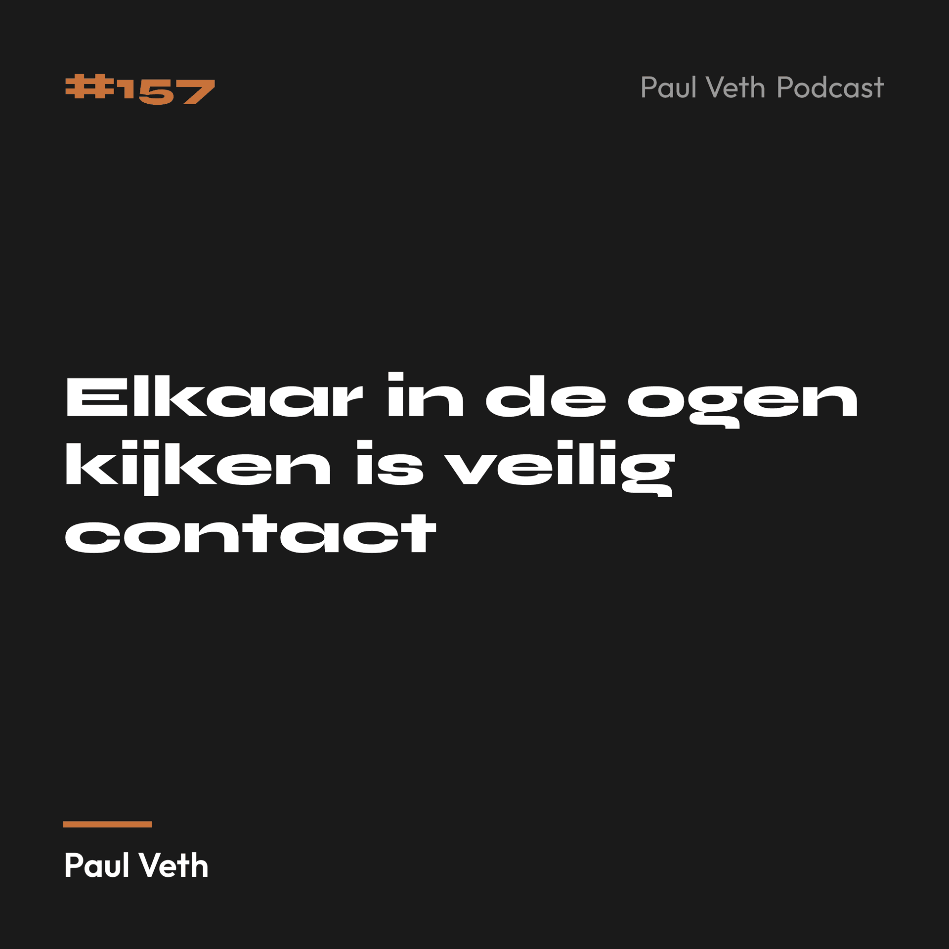 Elkaar in de ogen kijken is veilig contact