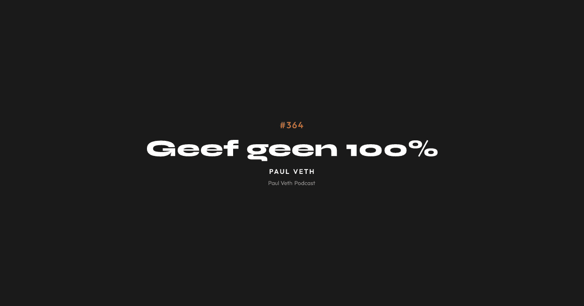 Geef geen 100%