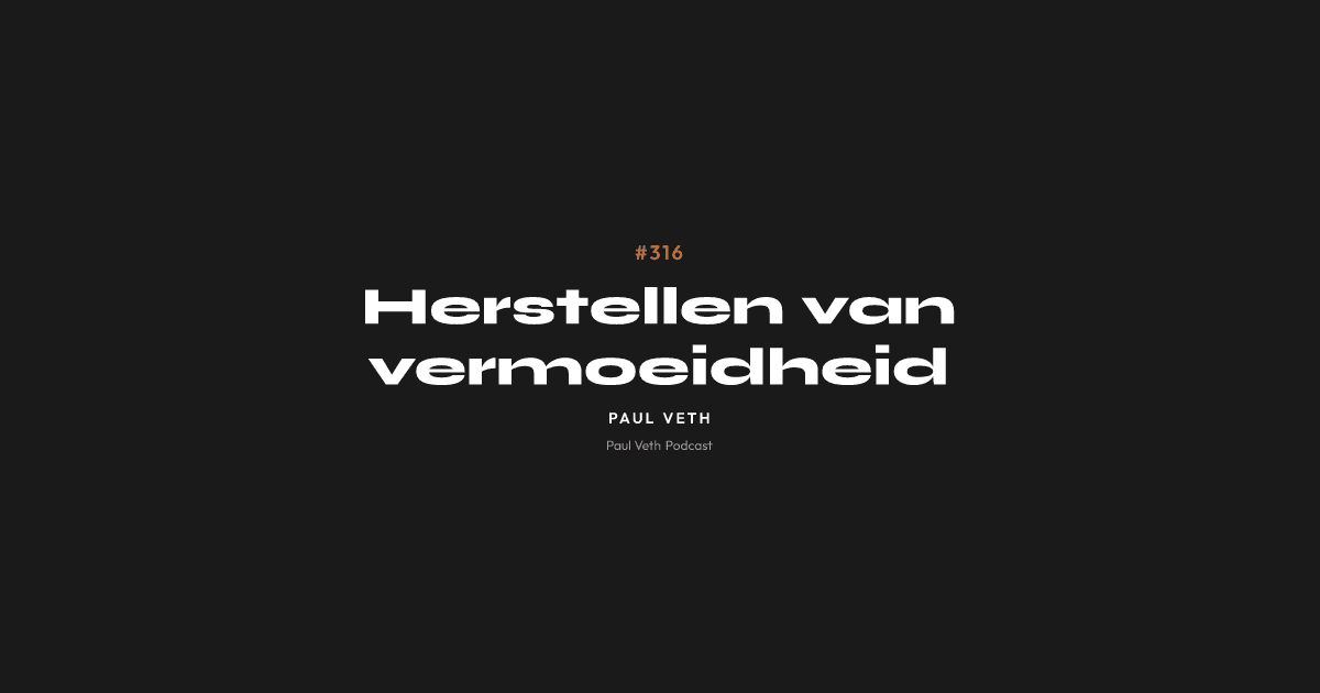 Herstellen van vermoeidheid