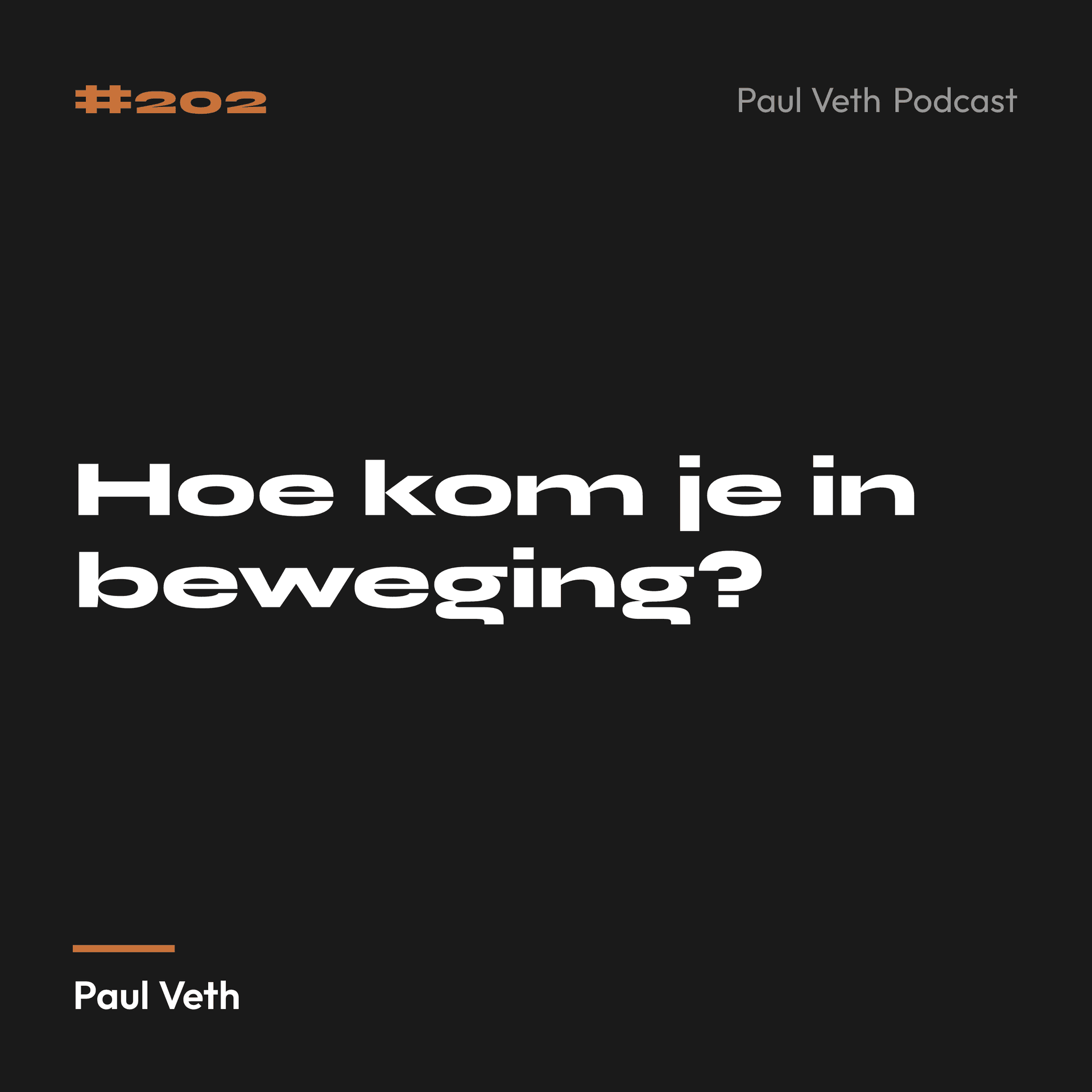 Hoe kom je in beweging?