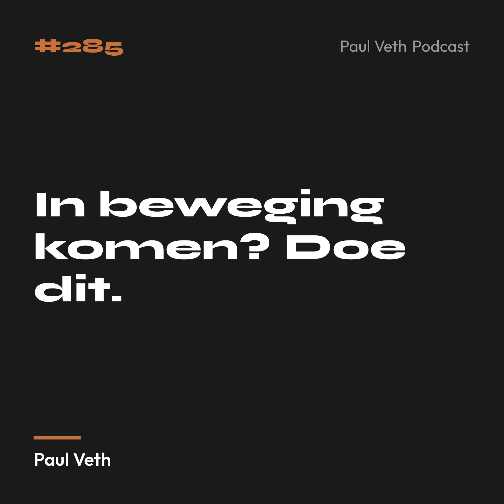 In beweging komen? Doe dit.