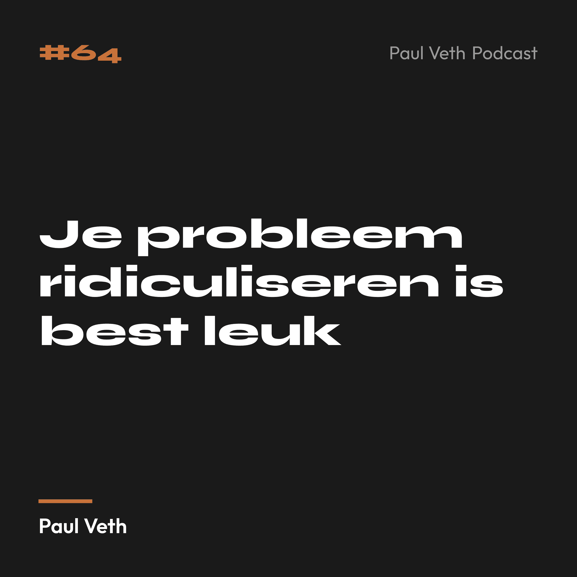 Je probleem ridiculiseren is best leuk