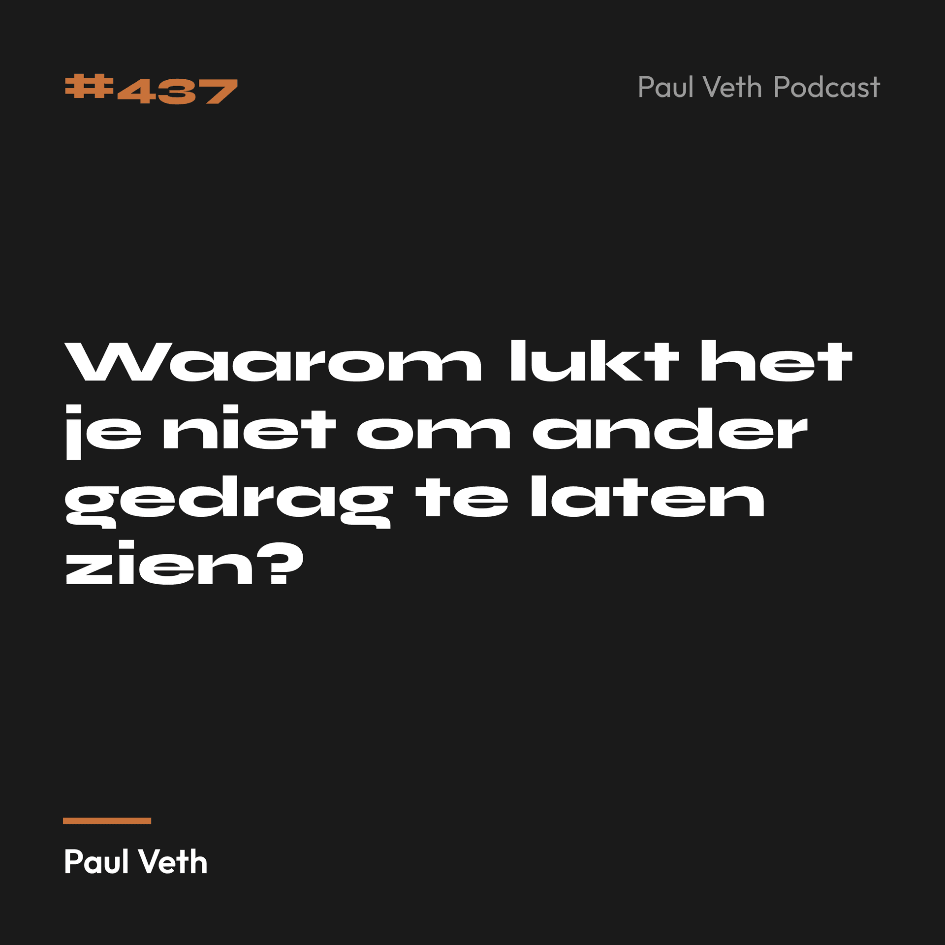 Waarom lukt het je niet om ander gedrag te laten zien?