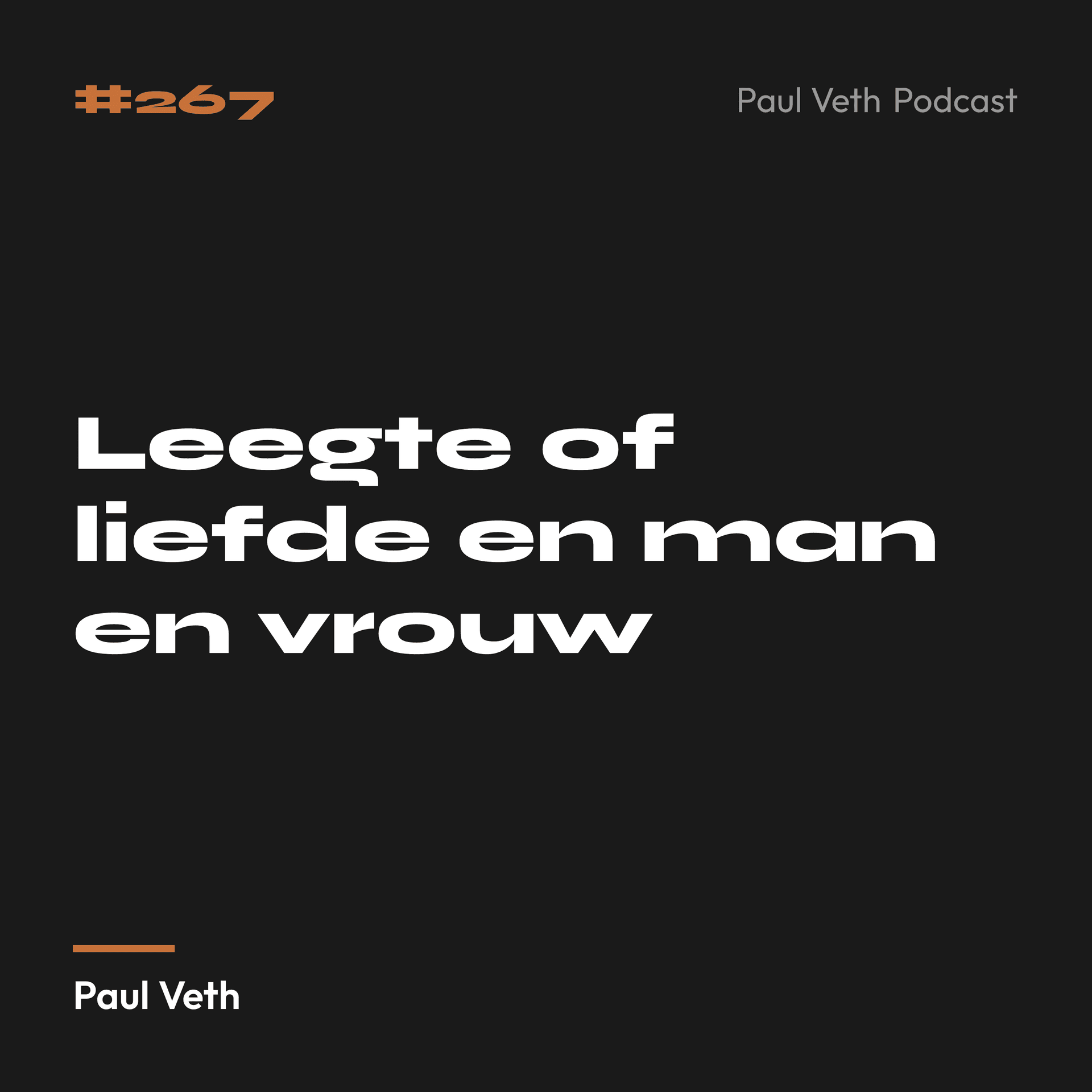 Leegte of liefde en man en vrouw