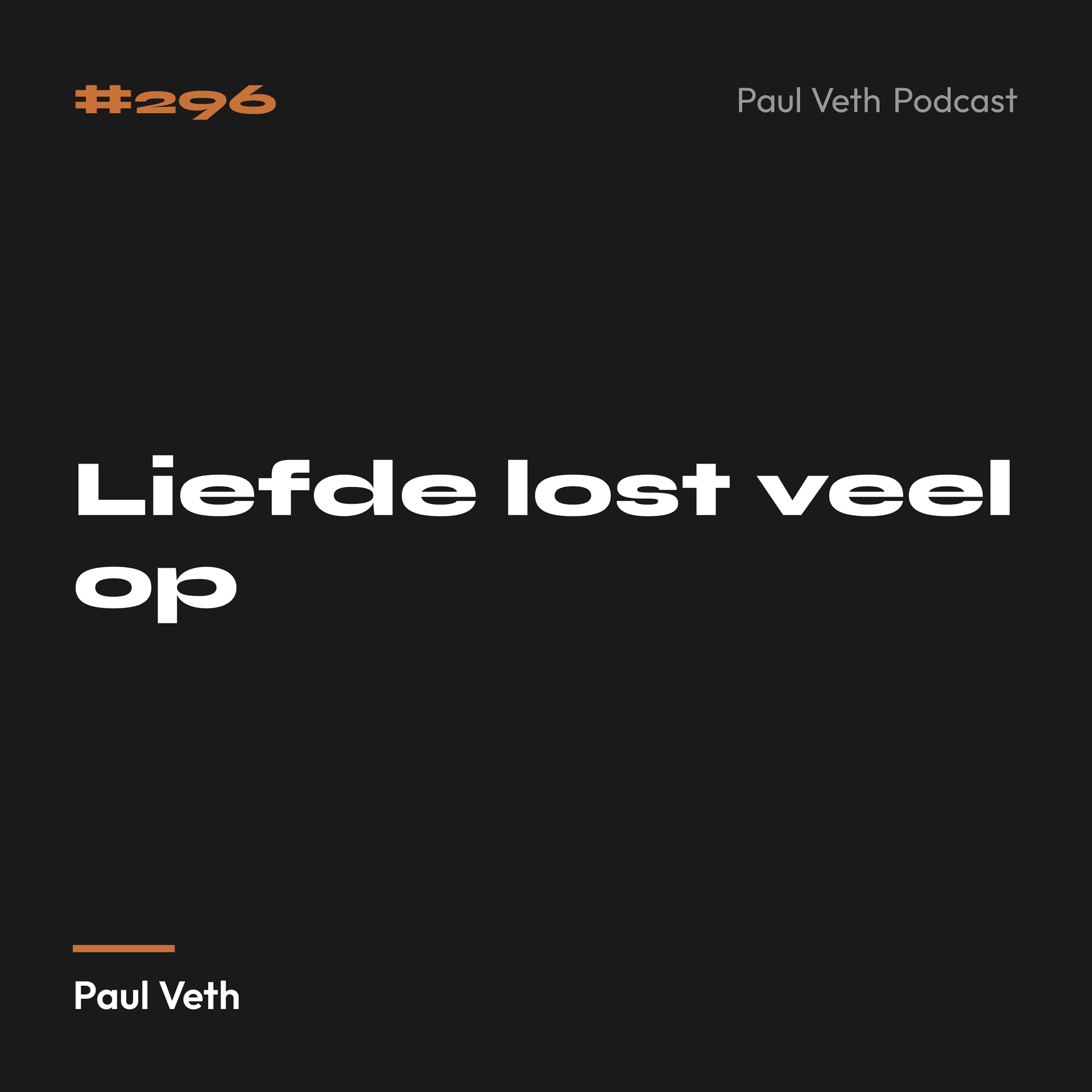 Liefde lost veel op