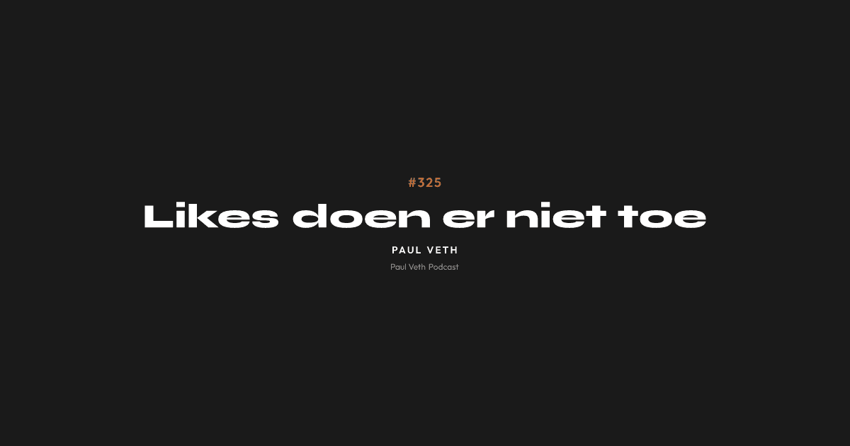 Likes doen er niet toe