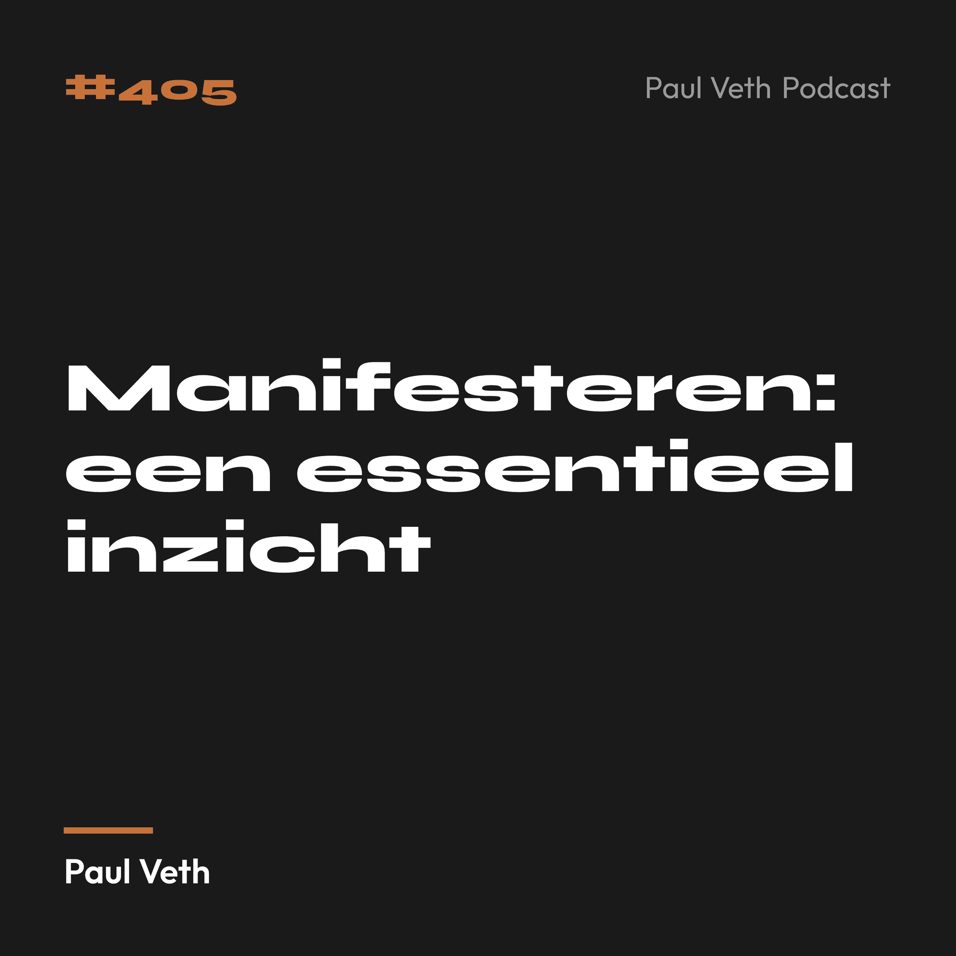 Manifesteren: een essentieel inzicht