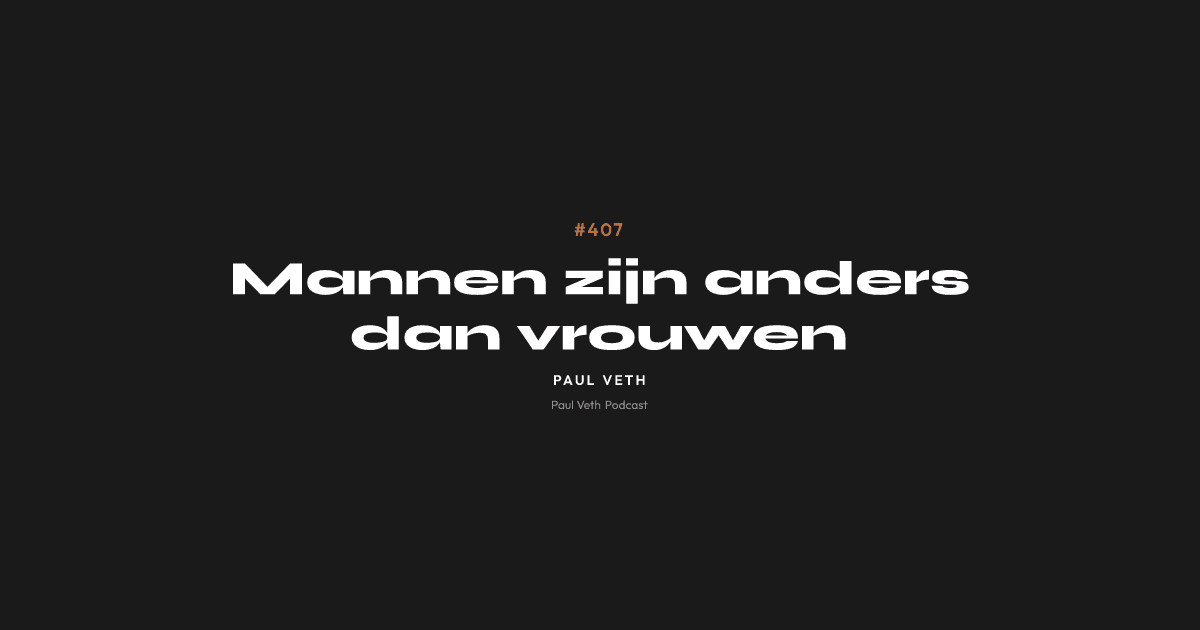 Mannen zijn anders dan vrouwen