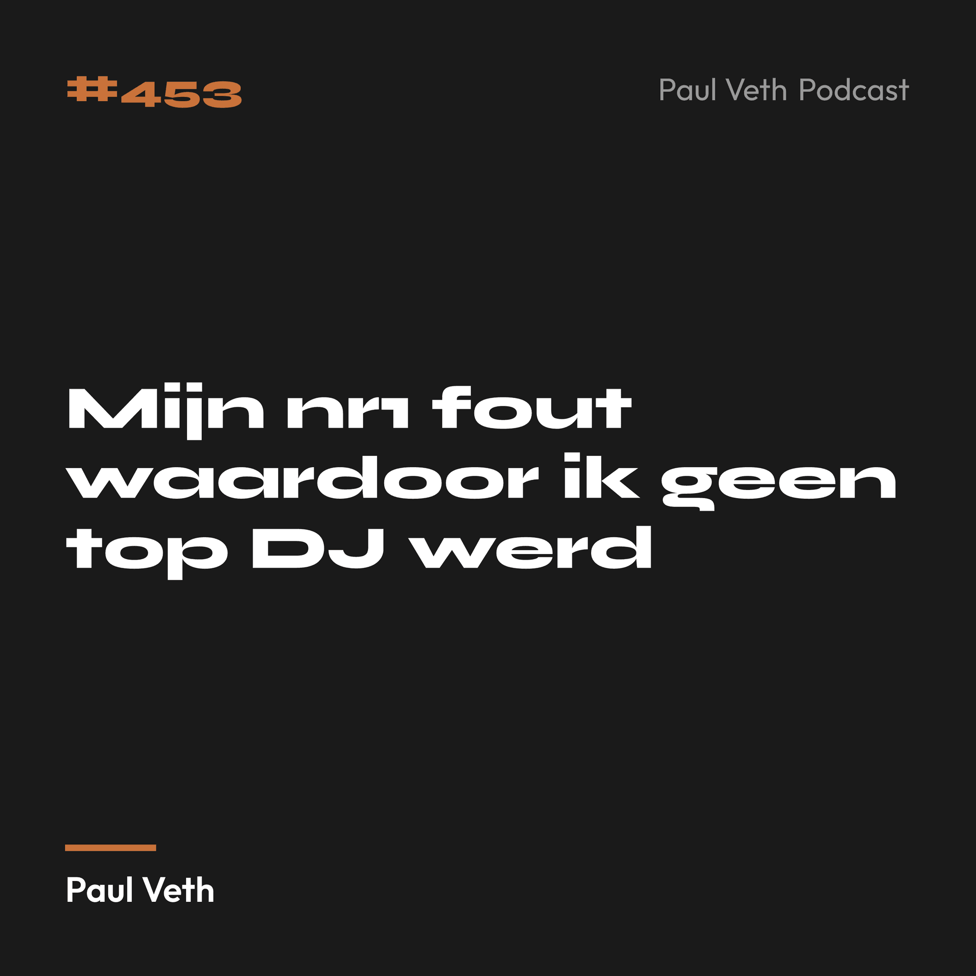 Mijn nr1 fout waardoor ik geen top DJ werd