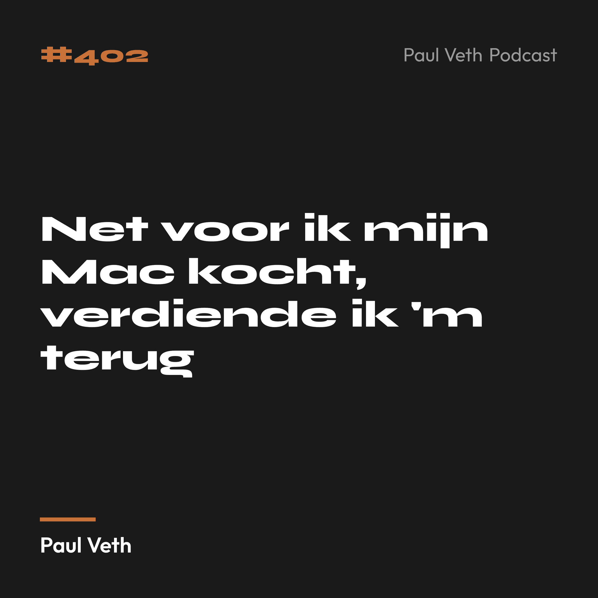 Net voor ik mijn Mac kocht, verdiende ik 'm terug