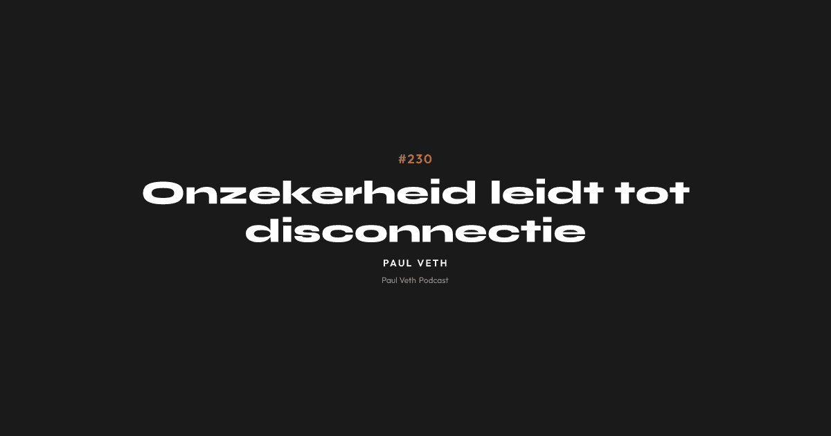 Onzekerheid leidt tot disconnectie
