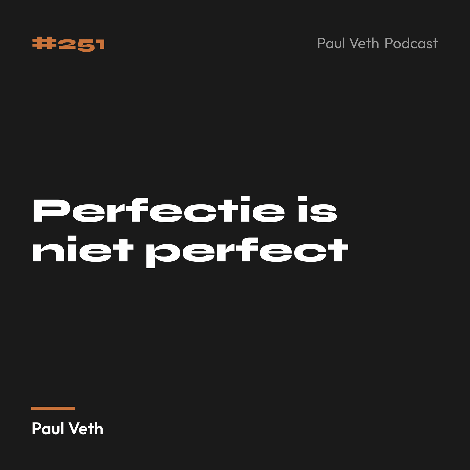 Perfectie is niet perfect