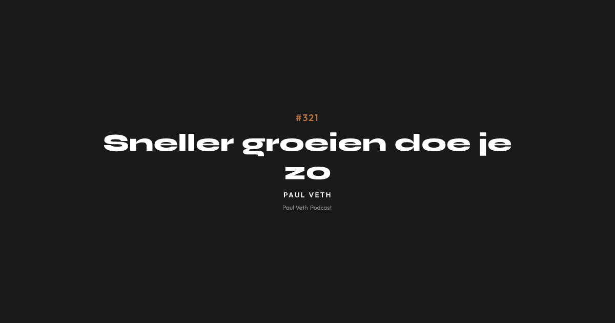 Sneller groeien doe je zo