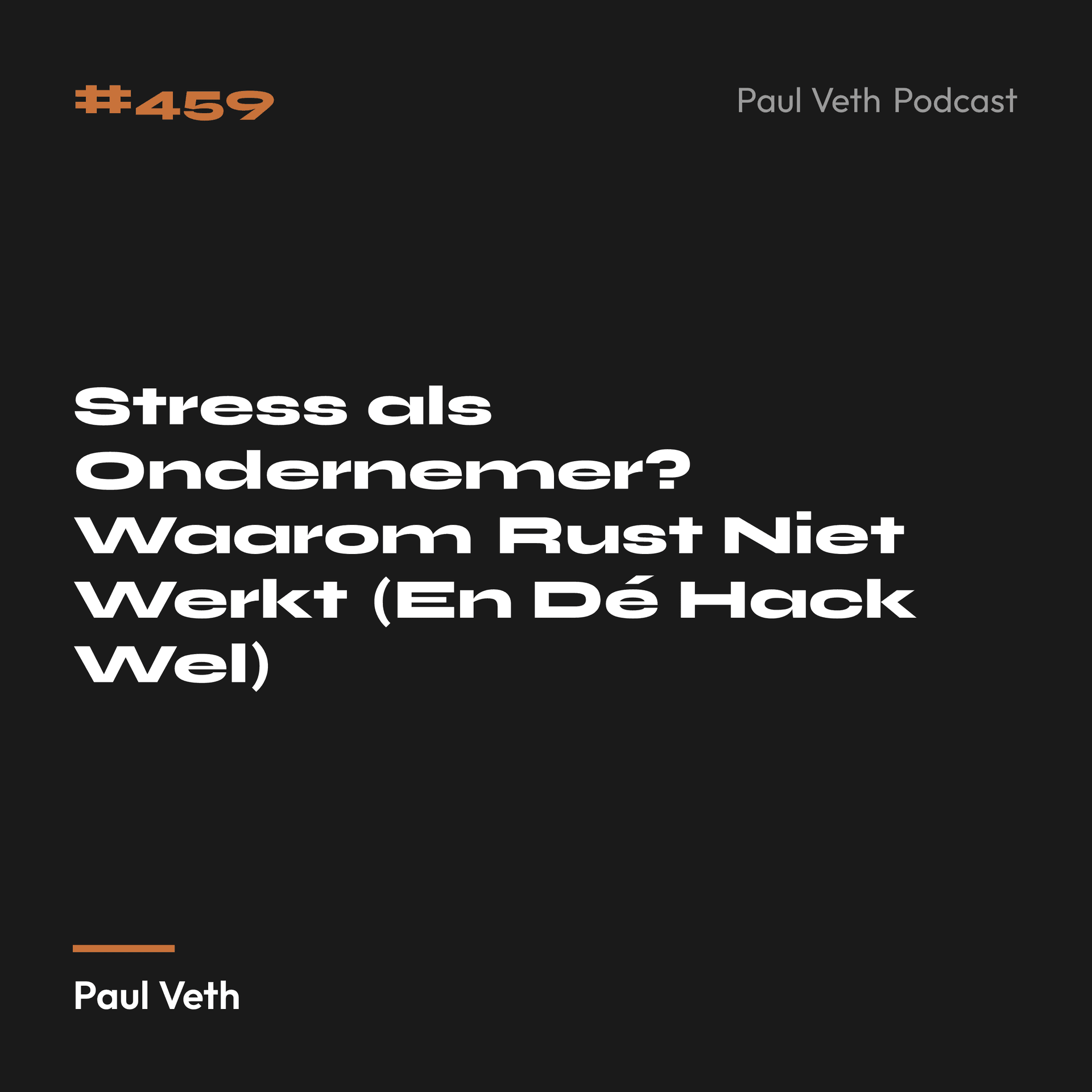 Stress als Ondernemer? Waarom Rust Niet Werkt (En Dé Hack Wel)