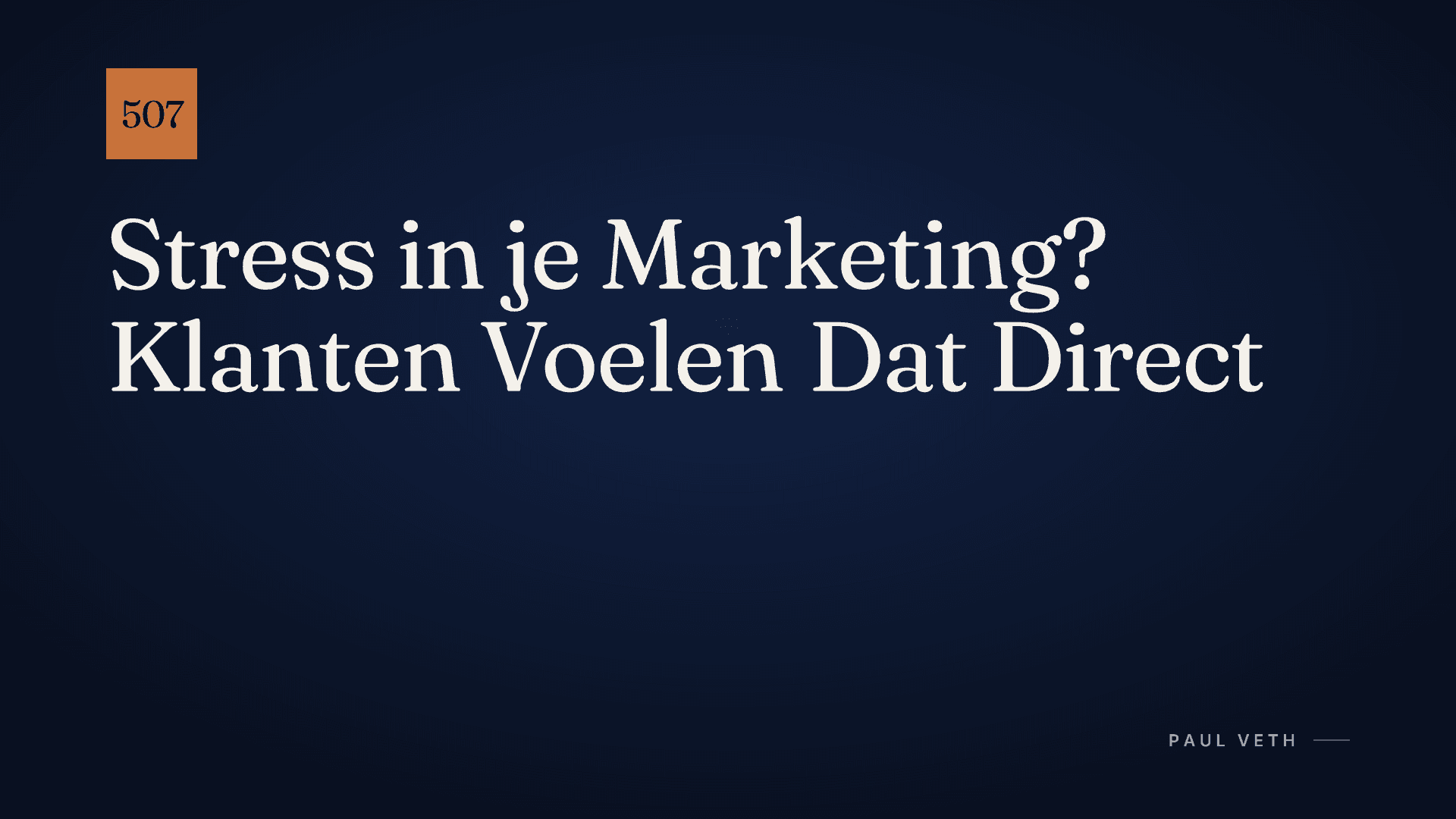 Waarom Stress je Marketing Kapotmaakt