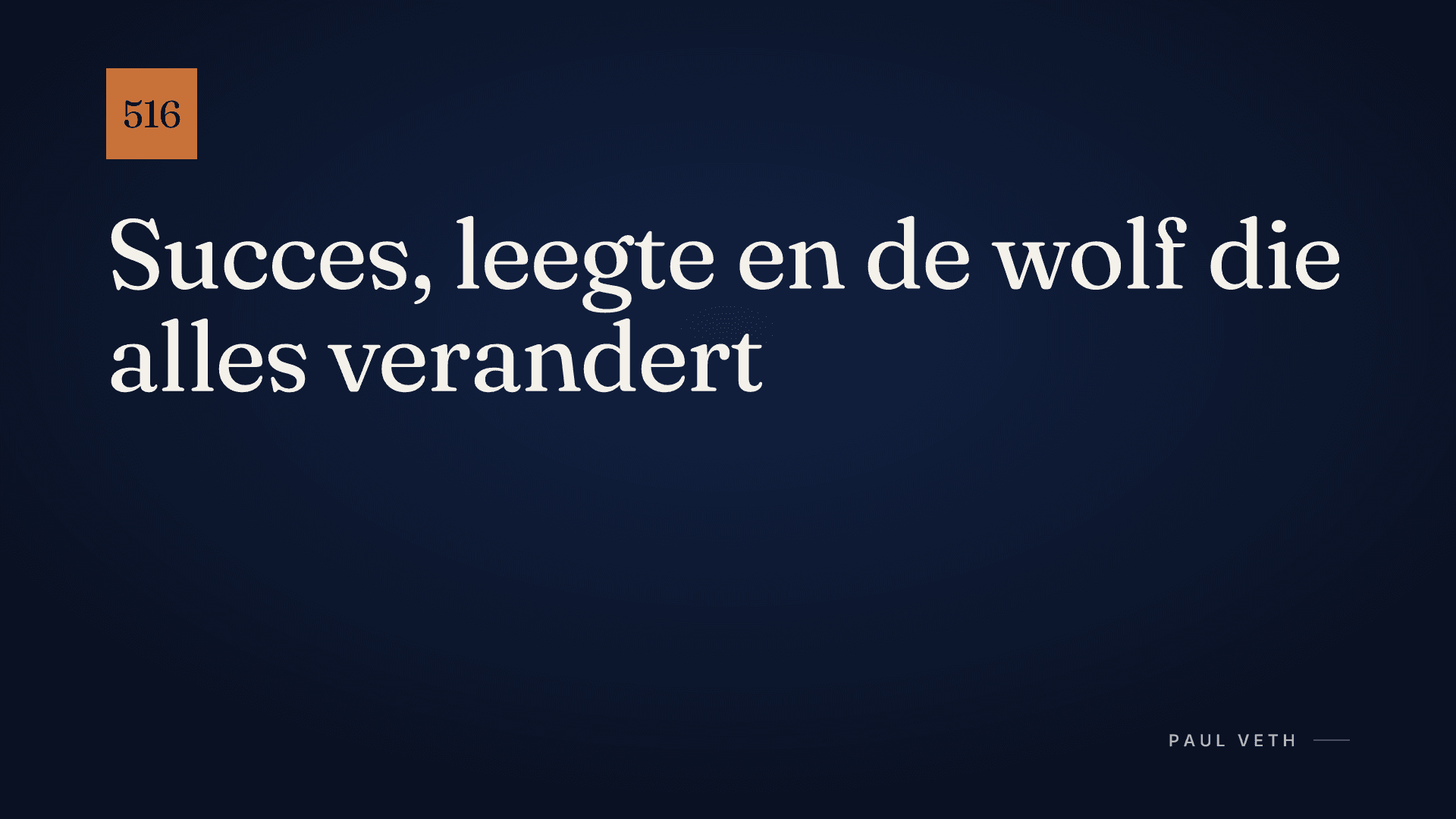 Waarom Succes Je Leeg Maakt