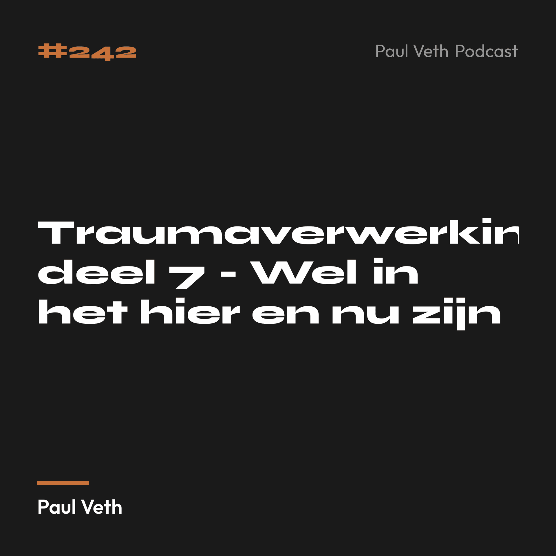 Traumaverwerking deel 7 - Wel in het hier en nu zijn