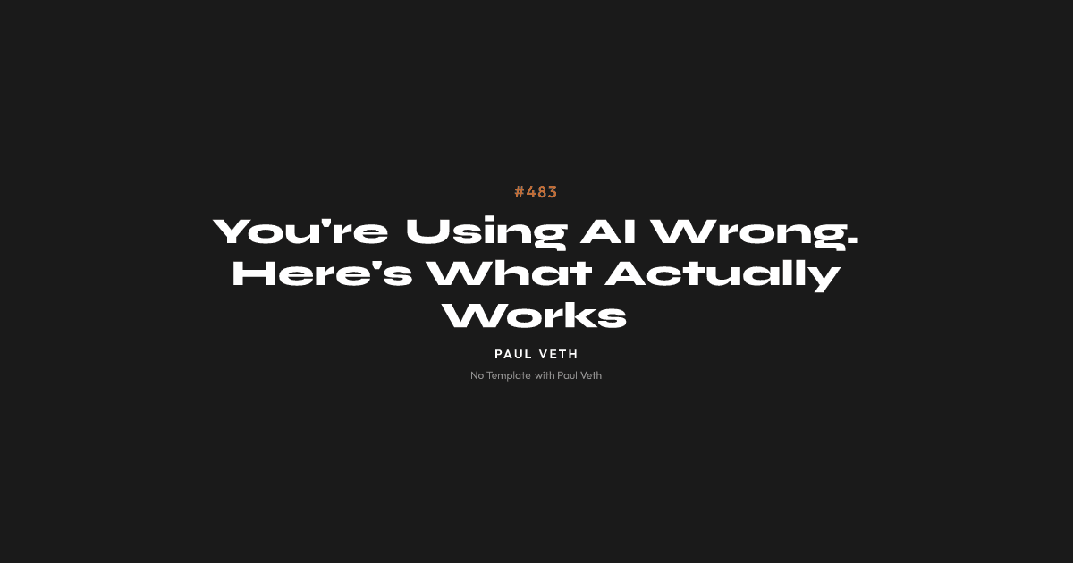 Why You're Using AI Wrong (And What Actually Works)