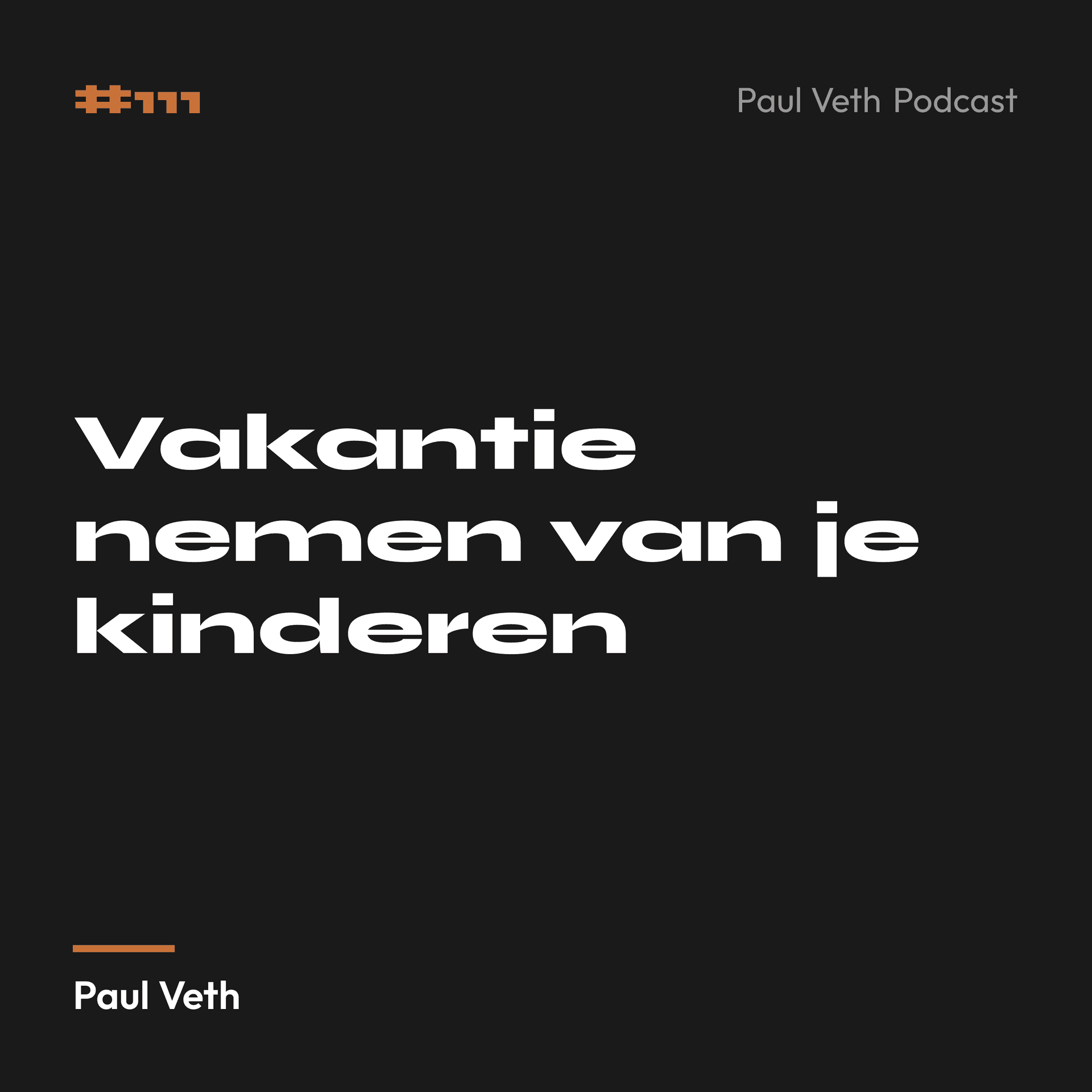 Vakantie nemen van je kinderen