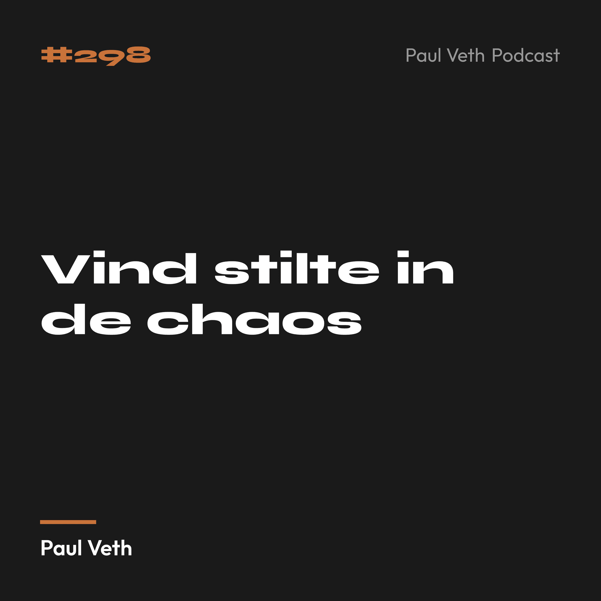 Vind stilte in de chaos