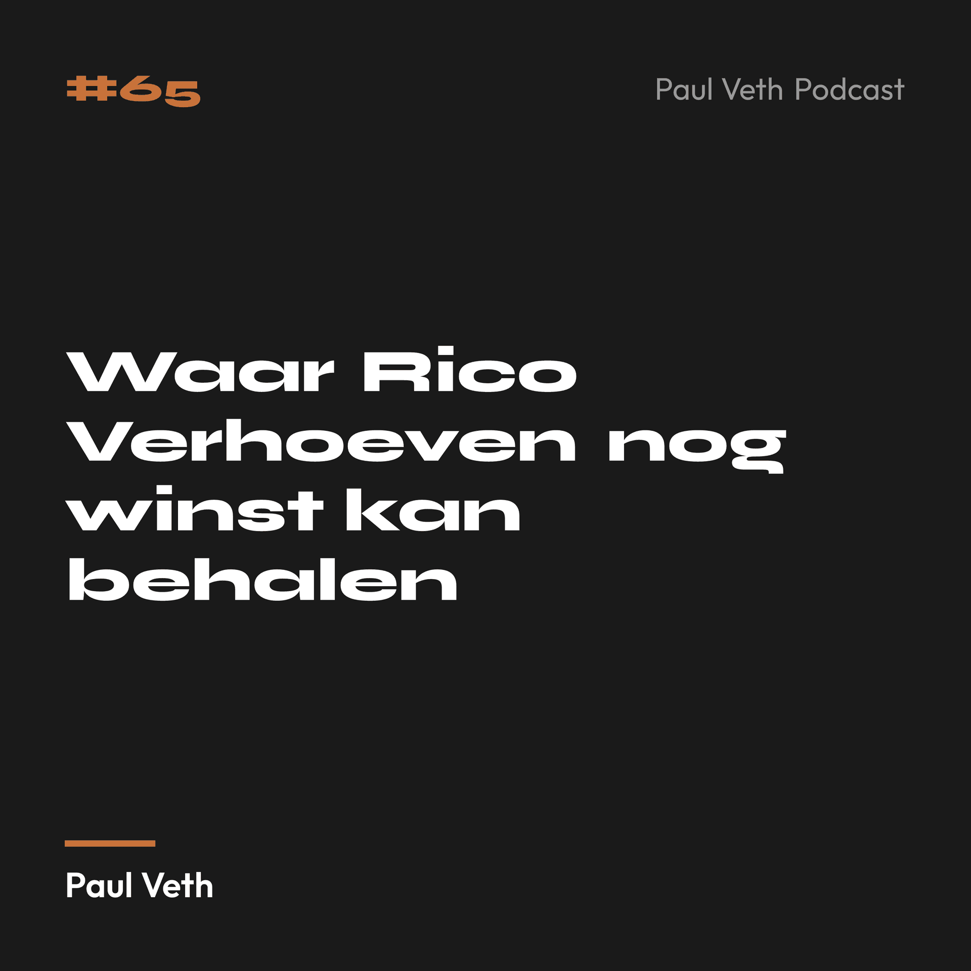 Waar Rico Verhoeven nog winst kan behalen