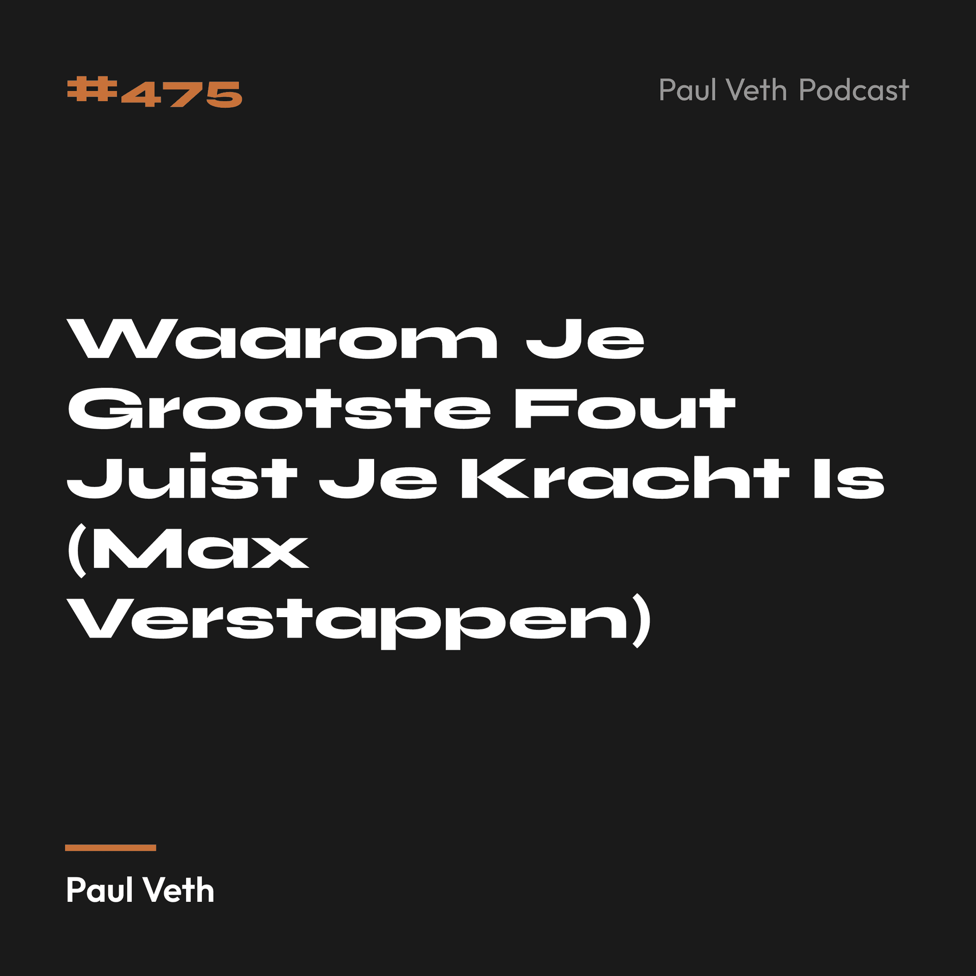 Waarom Je Grootste Fout Juist Je Kracht Is (Max Verstappen)