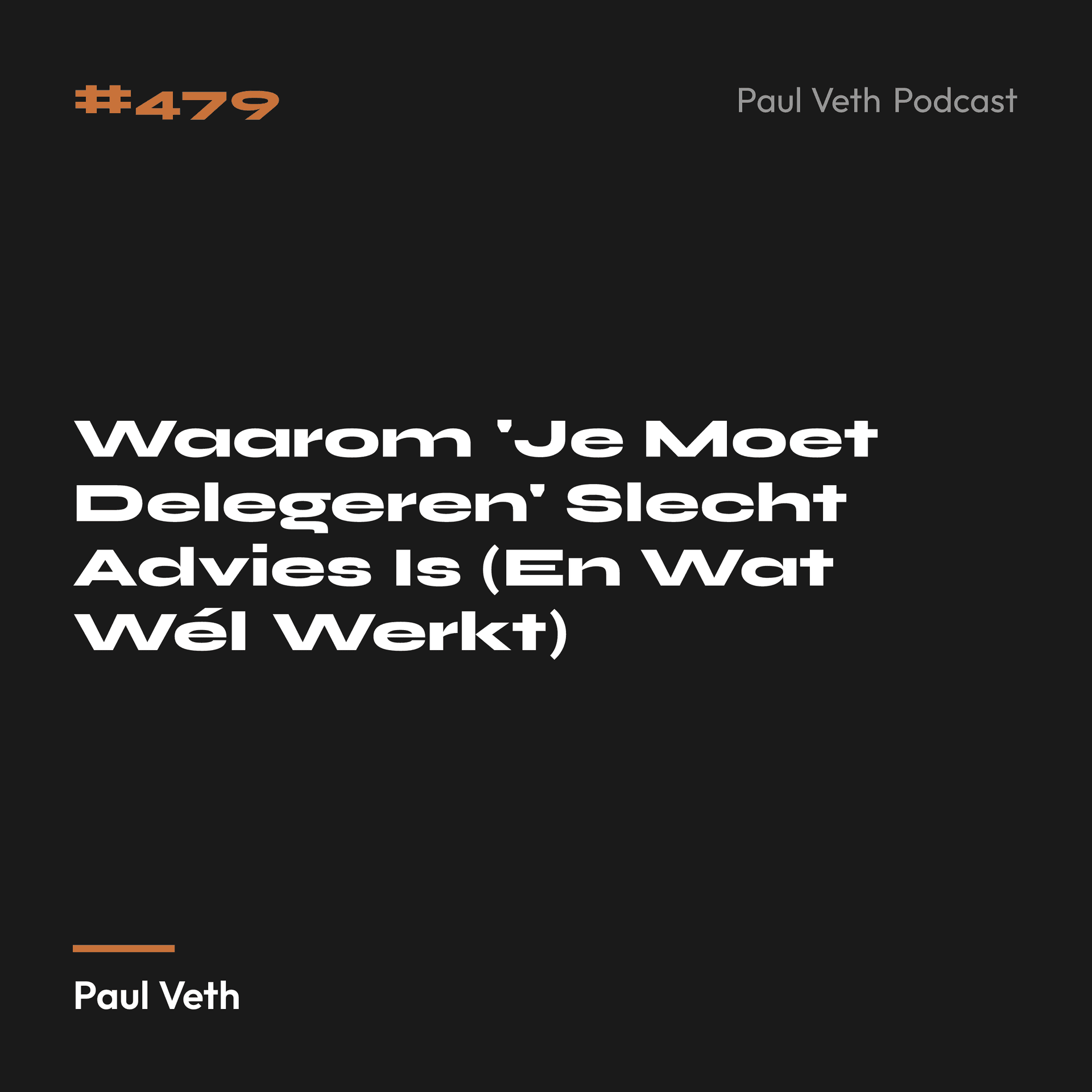 Waarom 'Je Moet Delegeren' Slecht Advies Is (En Wat Wél Werkt)