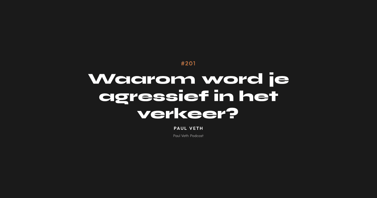 Waarom word je agressief in het verkeer?