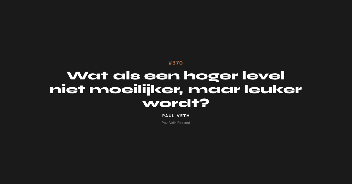 Wat als een hoger level niet moeilijker, maar leuker wordt?